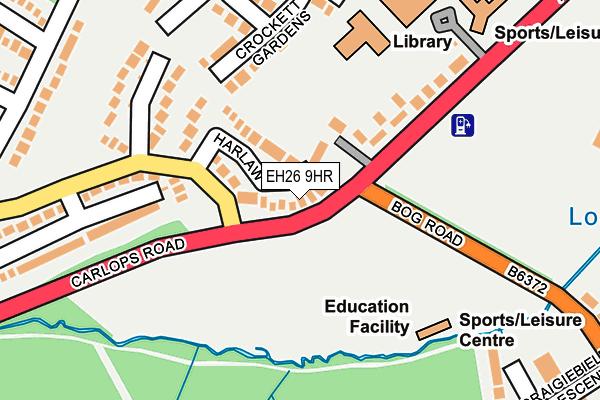 EH26 9HR map - OS OpenMap – Local (Ordnance Survey) EH26 9HR map - OS OpenMap – Local (Ordnance Survey)