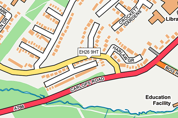 EH26 9HT map - OS OpenMap – Local (Ordnance Survey) EH26 9HT map - OS OpenMap – Local (Ordnance Survey)