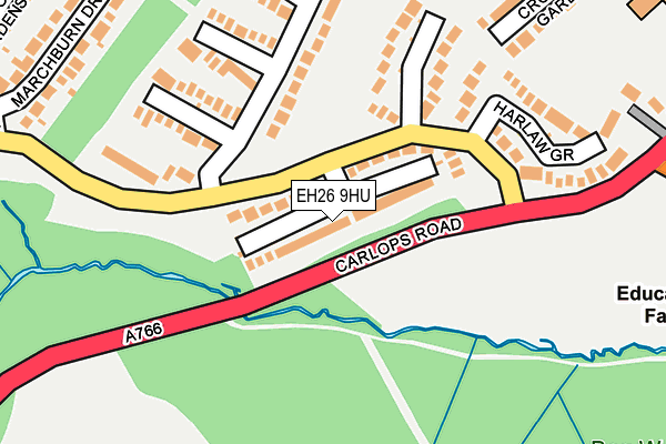 EH26 9HU map - OS OpenMap – Local (Ordnance Survey) EH26 9HU map - OS OpenMap – Local (Ordnance Survey)