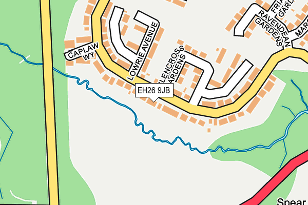 EH26 9JB map - OS OpenMap – Local (Ordnance Survey) EH26 9JB map - OS OpenMap – Local (Ordnance Survey)