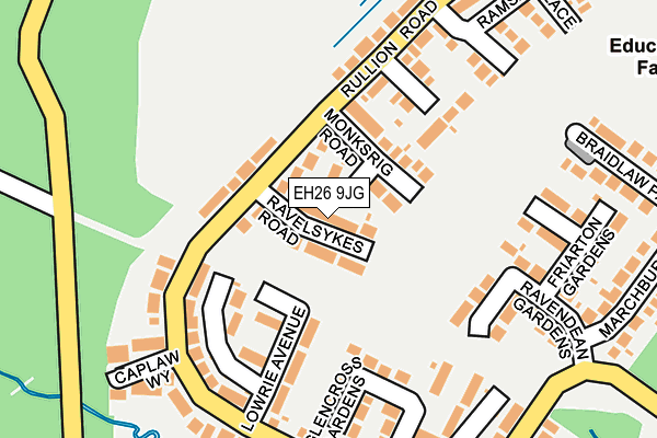 EH26 9JG map - OS OpenMap – Local (Ordnance Survey) EH26 9JG map - OS OpenMap – Local (Ordnance Survey)