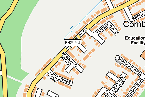 EH26 9JJ map - OS OpenMap – Local (Ordnance Survey) EH26 9JJ map - OS OpenMap – Local (Ordnance Survey)