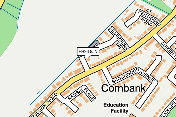 EH26 9JN map - OS OpenMap – Local (Ordnance Survey) EH26 9JN map - OS OpenMap – Local (Ordnance Survey)
