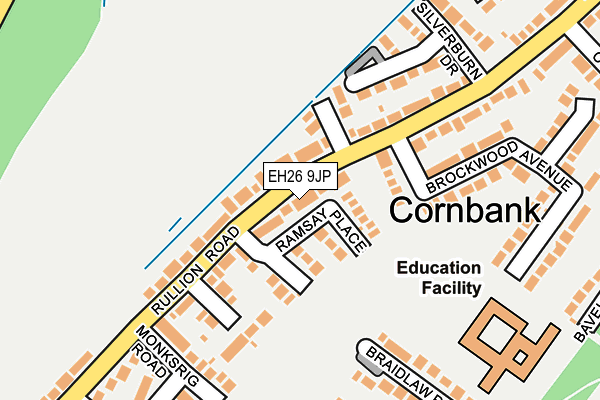 EH26 9JP map - OS OpenMap – Local (Ordnance Survey) EH26 9JP map - OS OpenMap – Local (Ordnance Survey)