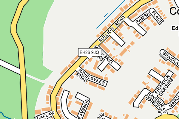 EH26 9JQ map - OS OpenMap – Local (Ordnance Survey) EH26 9JQ map - OS OpenMap – Local (Ordnance Survey)