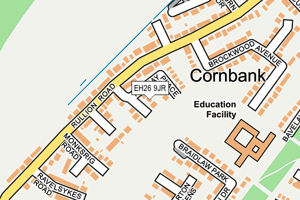 EH26 9JR map - OS OpenMap – Local (Ordnance Survey) EH26 9JR map - OS OpenMap – Local (Ordnance Survey)
