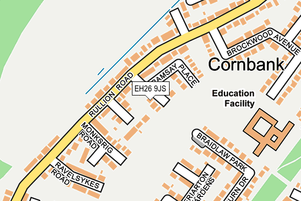 EH26 9JS map - OS OpenMap – Local (Ordnance Survey) EH26 9JS map - OS OpenMap – Local (Ordnance Survey)