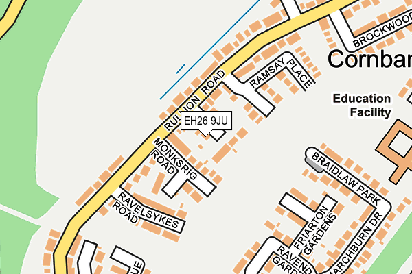 EH26 9JU map - OS OpenMap – Local (Ordnance Survey) EH26 9JU map - OS OpenMap – Local (Ordnance Survey)