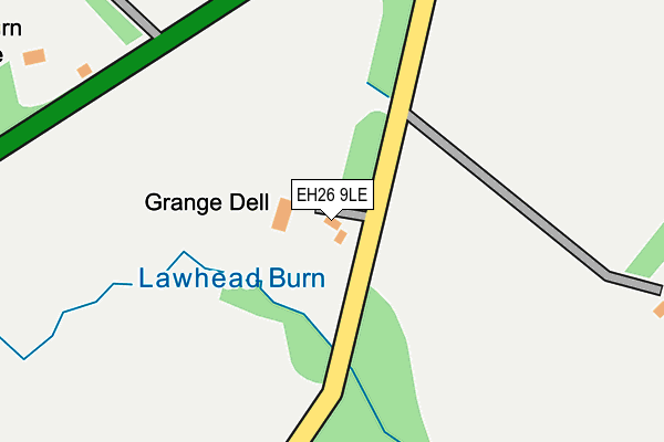 EH26 9LE map - OS OpenMap – Local (Ordnance Survey) EH26 9LE map - OS OpenMap – Local (Ordnance Survey)