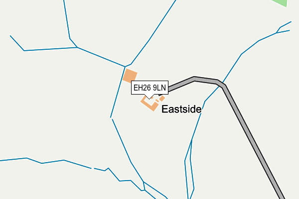 EH26 9LN map - OS OpenMap – Local (Ordnance Survey) EH26 9LN map - OS OpenMap – Local (Ordnance Survey)