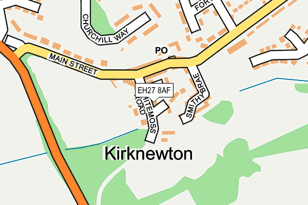 EH27 8AF map - OS OpenMap – Local (Ordnance Survey) EH27 8AF map - OS OpenMap – Local (Ordnance Survey)
