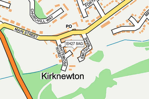 EH27 8AG map - OS OpenMap – Local (Ordnance Survey) EH27 8AG map - OS OpenMap – Local (Ordnance Survey)
