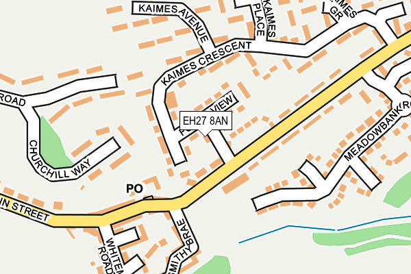 EH27 8AN map - OS OpenMap – Local (Ordnance Survey) EH27 8AN map - OS OpenMap – Local (Ordnance Survey)