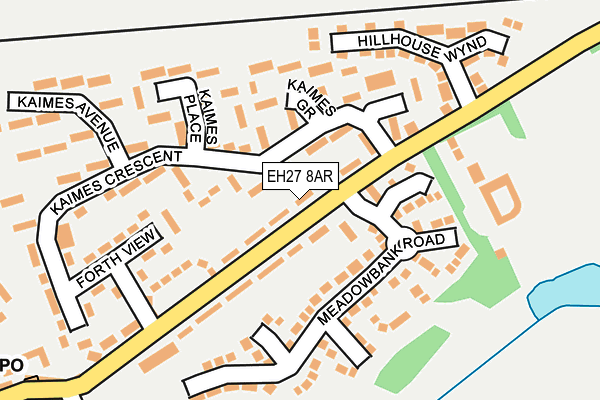 EH27 8AR map - OS OpenMap – Local (Ordnance Survey) EH27 8AR map - OS OpenMap – Local (Ordnance Survey)