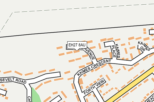EH27 8AU map - OS OpenMap – Local (Ordnance Survey) EH27 8AU map - OS OpenMap – Local (Ordnance Survey)