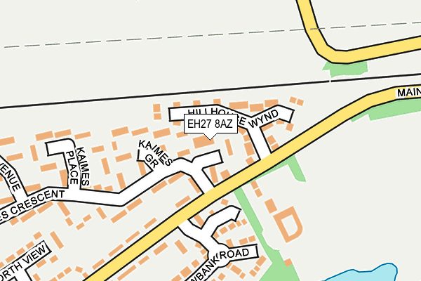 EH27 8AZ map - OS OpenMap – Local (Ordnance Survey) EH27 8AZ map - OS OpenMap – Local (Ordnance Survey)