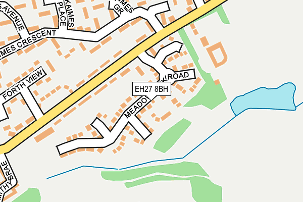 EH27 8BH map - OS OpenMap – Local (Ordnance Survey) EH27 8BH map - OS OpenMap – Local (Ordnance Survey)