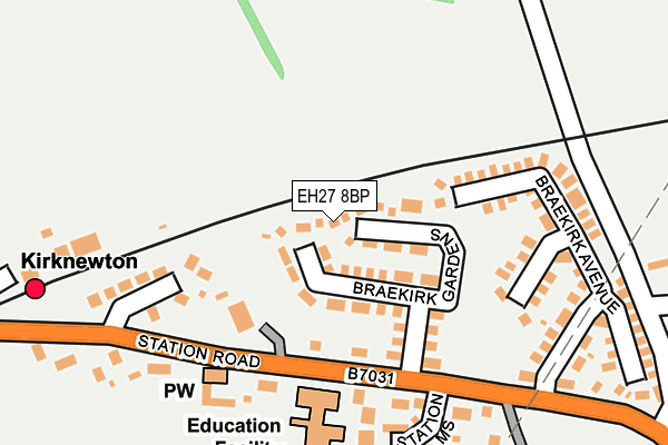 EH27 8BP map - OS OpenMap – Local (Ordnance Survey) EH27 8BP map - OS OpenMap – Local (Ordnance Survey)