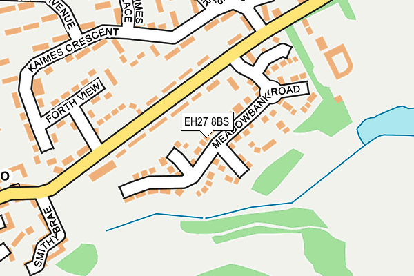 EH27 8BS map - OS OpenMap – Local (Ordnance Survey) EH27 8BS map - OS OpenMap – Local (Ordnance Survey)
