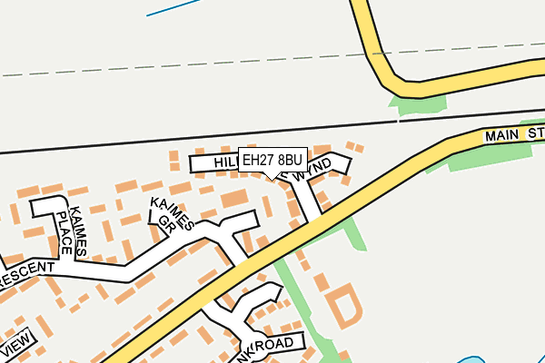 EH27 8BU map - OS OpenMap – Local (Ordnance Survey) EH27 8BU map - OS OpenMap – Local (Ordnance Survey)