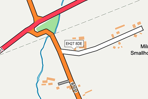 EH27 8DE map - OS OpenMap – Local (Ordnance Survey) EH27 8DE map - OS OpenMap – Local (Ordnance Survey)