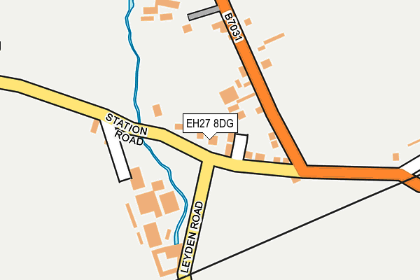 EH27 8DG map - OS OpenMap – Local (Ordnance Survey) EH27 8DG map - OS OpenMap – Local (Ordnance Survey)