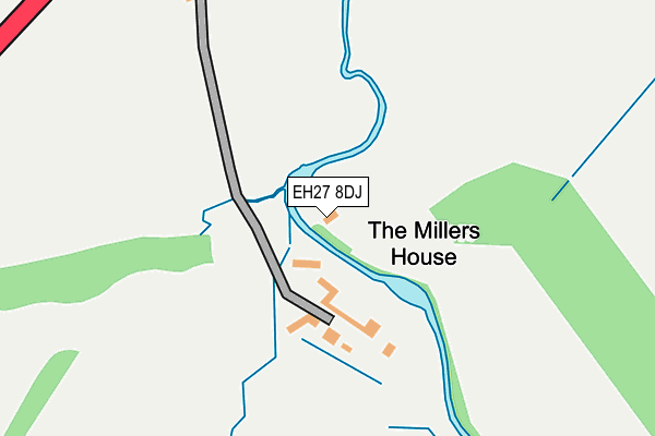 EH27 8DJ map - OS OpenMap – Local (Ordnance Survey) EH27 8DJ map - OS OpenMap – Local (Ordnance Survey)
