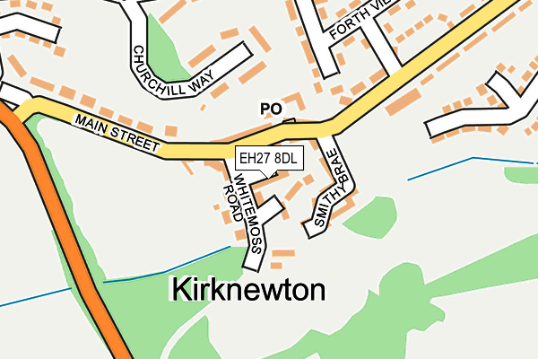 EH27 8DL map - OS OpenMap – Local (Ordnance Survey) EH27 8DL map - OS OpenMap – Local (Ordnance Survey)