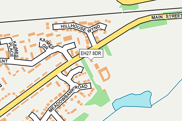 EH27 8DR map - OS OpenMap – Local (Ordnance Survey) EH27 8DR map - OS OpenMap – Local (Ordnance Survey)