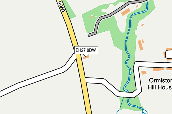 EH27 8DW map - OS OpenMap – Local (Ordnance Survey) EH27 8DW map - OS OpenMap – Local (Ordnance Survey)