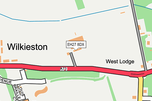 EH27 8DX map - OS OpenMap – Local (Ordnance Survey) EH27 8DX map - OS OpenMap – Local (Ordnance Survey)