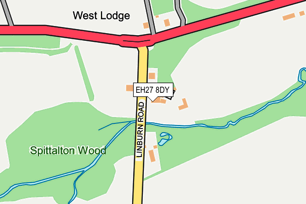 EH27 8DY map - OS OpenMap – Local (Ordnance Survey) EH27 8DY map - OS OpenMap – Local (Ordnance Survey)