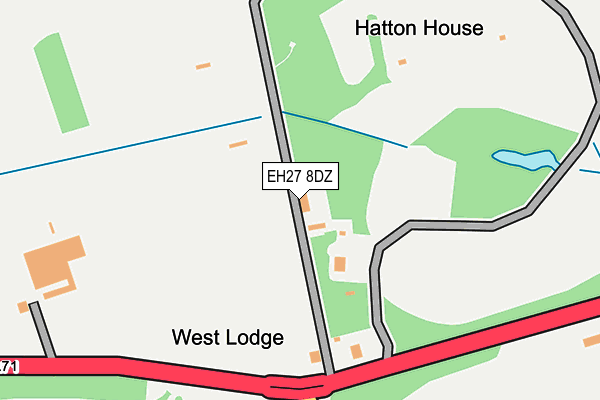 EH27 8DZ map - OS OpenMap – Local (Ordnance Survey) EH27 8DZ map - OS OpenMap – Local (Ordnance Survey)