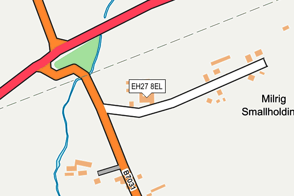 EH27 8EL map - OS OpenMap – Local (Ordnance Survey) EH27 8EL map - OS OpenMap – Local (Ordnance Survey)