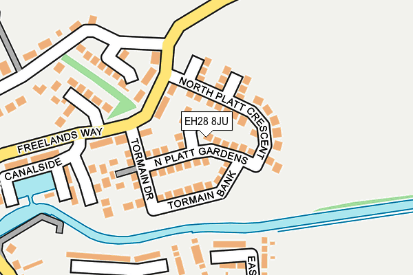 EH28 8JU map - OS OpenMap – Local (Ordnance Survey) EH28 8JU map - OS OpenMap – Local (Ordnance Survey)