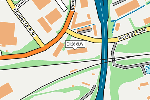 EH28 8LW map - OS OpenMap – Local (Ordnance Survey) EH28 8LW map - OS OpenMap – Local (Ordnance Survey)