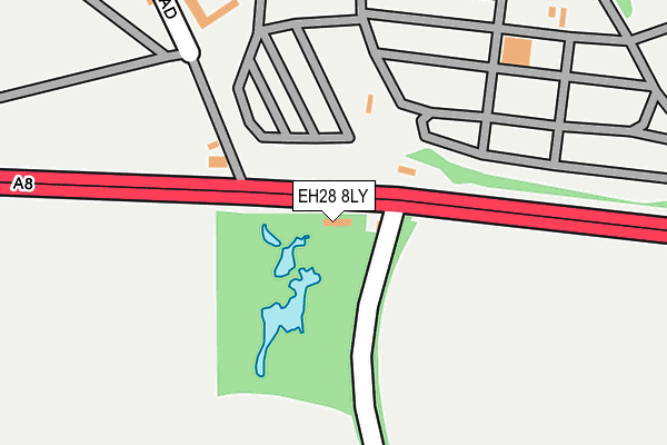 EH28 8LY map - OS OpenMap – Local (Ordnance Survey) EH28 8LY map - OS OpenMap – Local (Ordnance Survey)