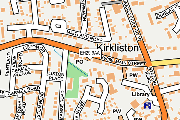 EH29 9AA map - OS OpenMap – Local (Ordnance Survey) EH29 9AA map - OS OpenMap – Local (Ordnance Survey)