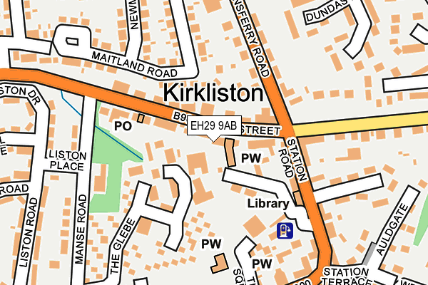 EH29 9AB map - OS OpenMap – Local (Ordnance Survey) EH29 9AB map - OS OpenMap – Local (Ordnance Survey)