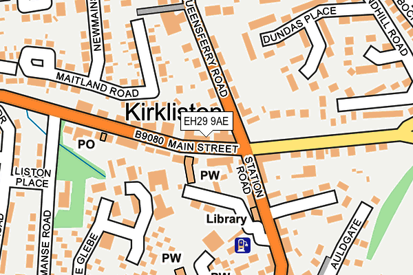 EH29 9AE map - OS OpenMap – Local (Ordnance Survey) EH29 9AE map - OS OpenMap – Local (Ordnance Survey)