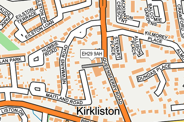 EH29 9AH map - OS OpenMap – Local (Ordnance Survey) EH29 9AH map - OS OpenMap – Local (Ordnance Survey)