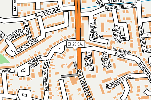 EH29 9AJ map - OS OpenMap – Local (Ordnance Survey) EH29 9AJ map - OS OpenMap – Local (Ordnance Survey)