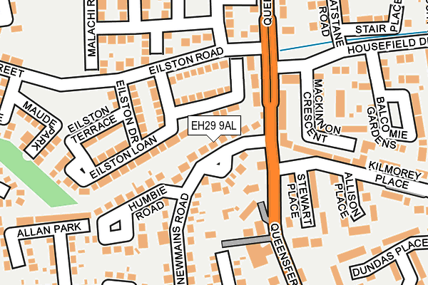 EH29 9AL map - OS OpenMap – Local (Ordnance Survey) EH29 9AL map - OS OpenMap – Local (Ordnance Survey)