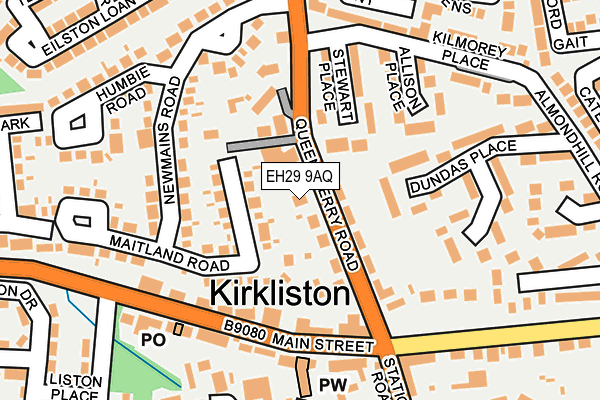 EH29 9AQ map - OS OpenMap – Local (Ordnance Survey) EH29 9AQ map - OS OpenMap – Local (Ordnance Survey)