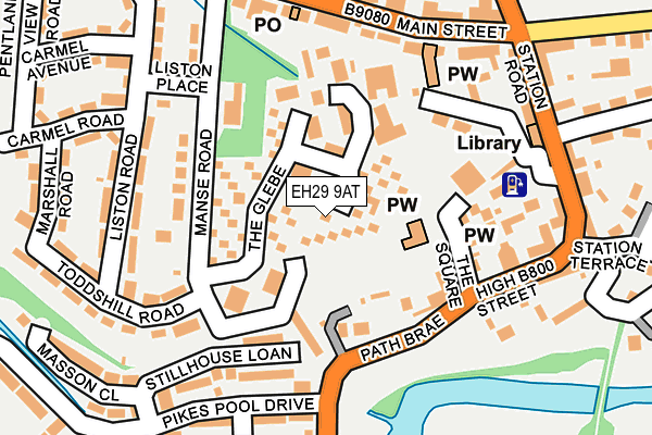 EH29 9AT map - OS OpenMap – Local (Ordnance Survey) EH29 9AT map - OS OpenMap – Local (Ordnance Survey)