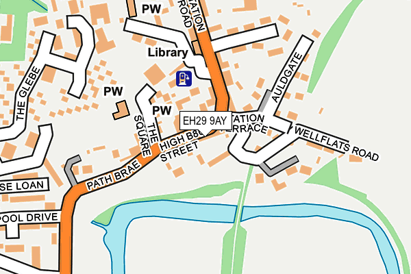 EH29 9AY map - OS OpenMap – Local (Ordnance Survey) EH29 9AY map - OS OpenMap – Local (Ordnance Survey)