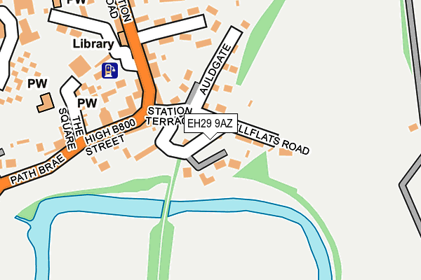 EH29 9AZ map - OS OpenMap – Local (Ordnance Survey) EH29 9AZ map - OS OpenMap – Local (Ordnance Survey)
