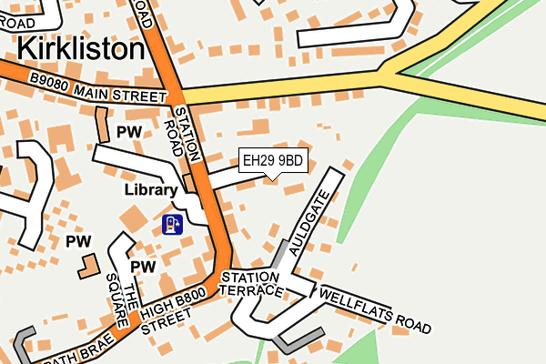 EH29 9BD map - OS OpenMap – Local (Ordnance Survey) EH29 9BD map - OS OpenMap – Local (Ordnance Survey)