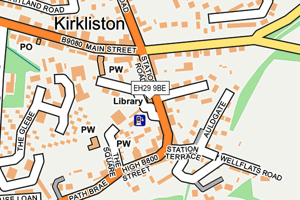 EH29 9BE map - OS OpenMap – Local (Ordnance Survey) EH29 9BE map - OS OpenMap – Local (Ordnance Survey)