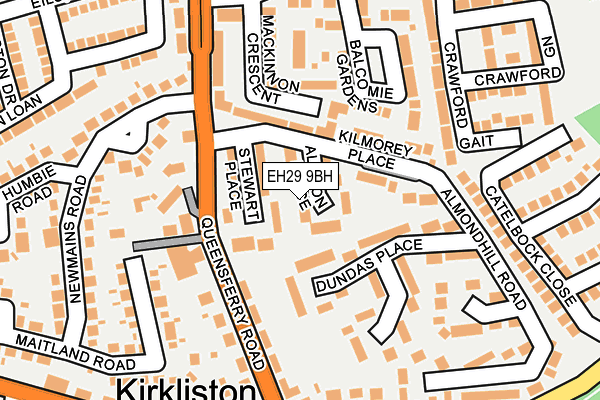 EH29 9BH map - OS OpenMap – Local (Ordnance Survey) EH29 9BH map - OS OpenMap – Local (Ordnance Survey)
